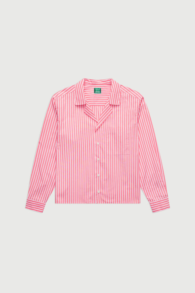 The Notched Collar Long Sleeve, Coppola Stripes